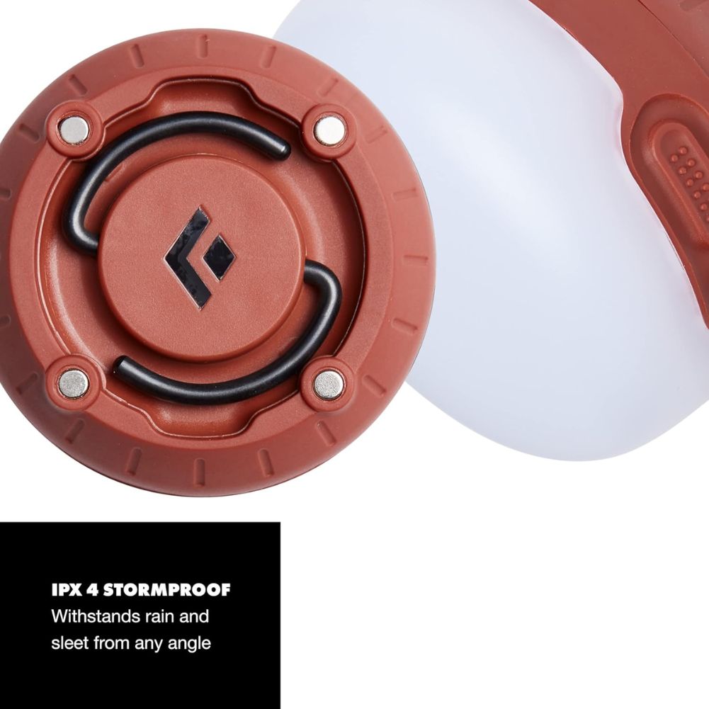 Black Diamond Moji + Dual Fuel Lantern (Dark Crimson) stormproof