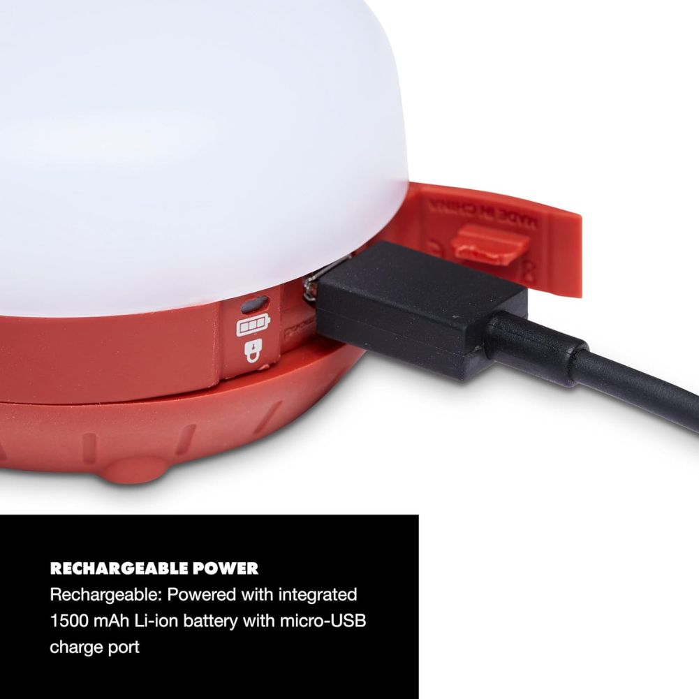 Black Diamond Moji + Dual Fuel Lantern (Dark Crimson) rechargable