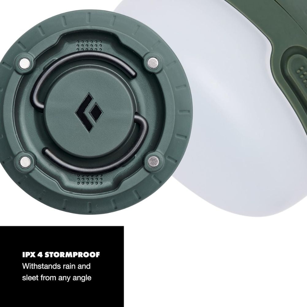 Black Diamond Moji + Dual Fuel Lantern (Dark Laurel) stormproof