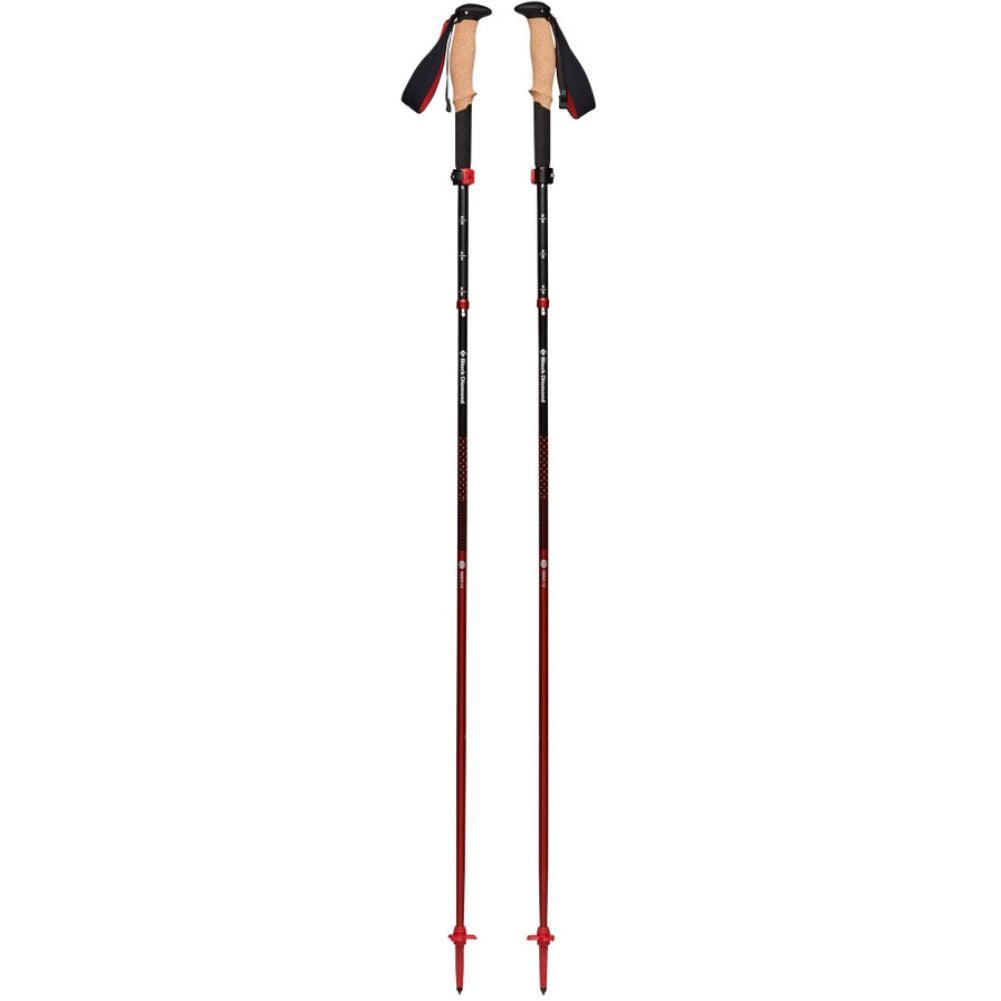 Black Diamond Pursuit FLZ Trekking Poles - M/L Grip Size (Black/Octane)