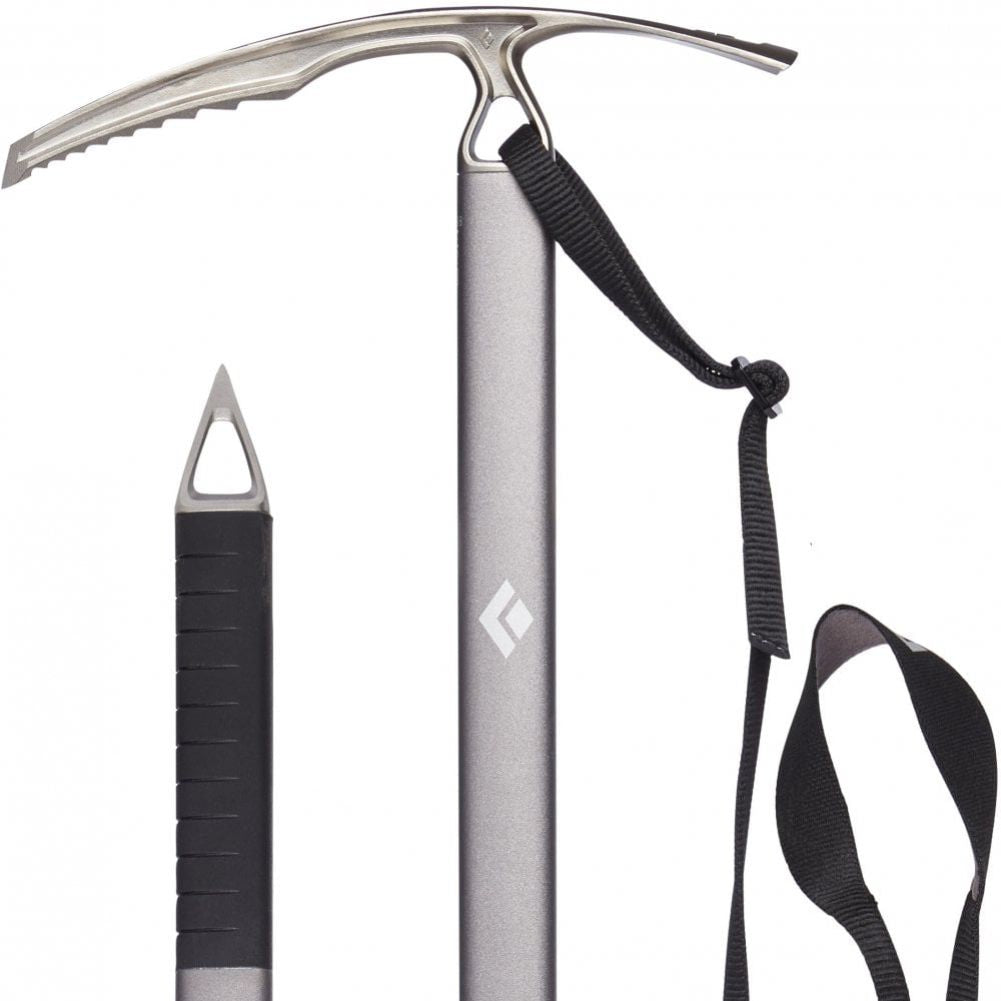 Black Diamond Raven Ice Axe with Grip close both parts