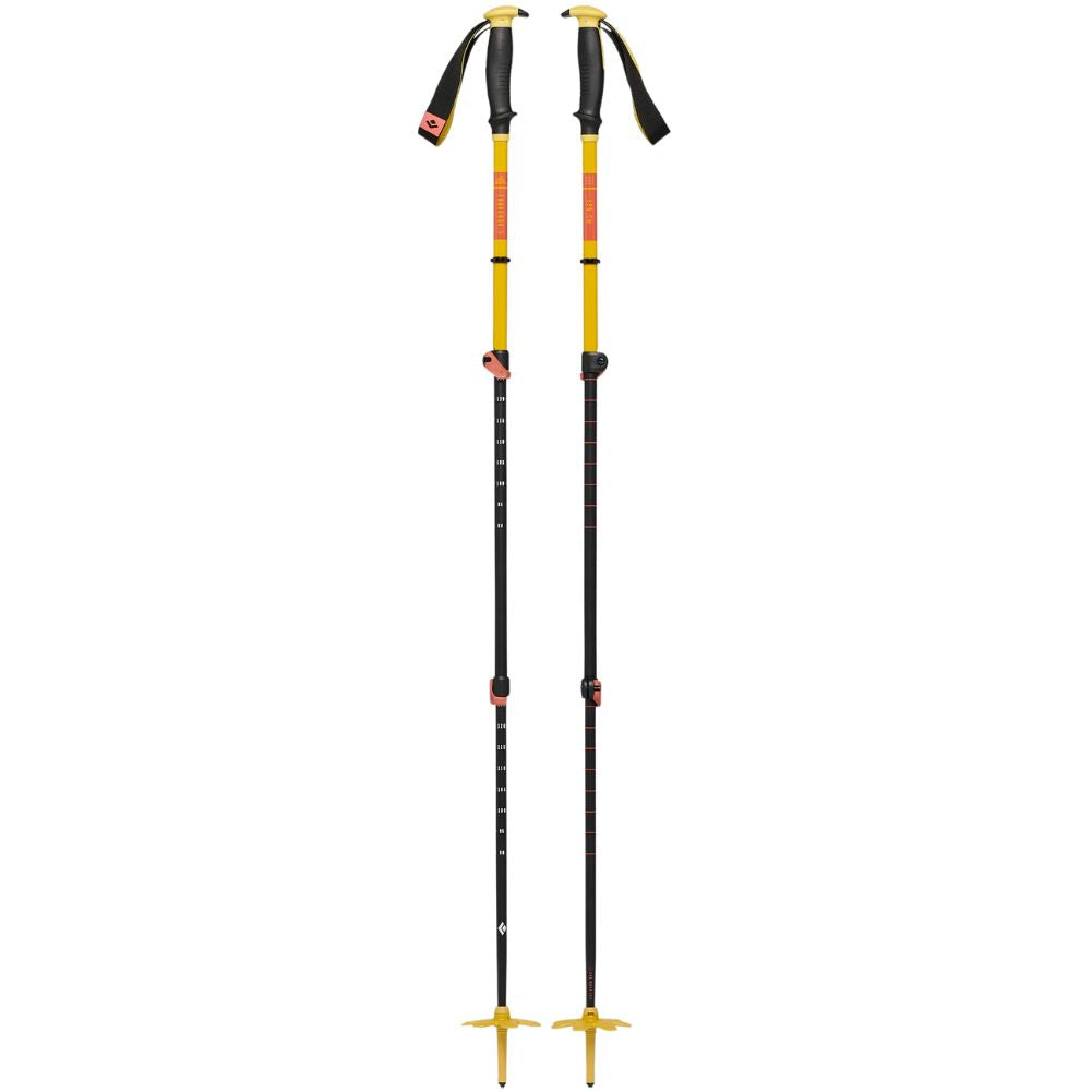 Black Diamond Traverse 3 Ski Poles - 140cm (Sulphur Green) long