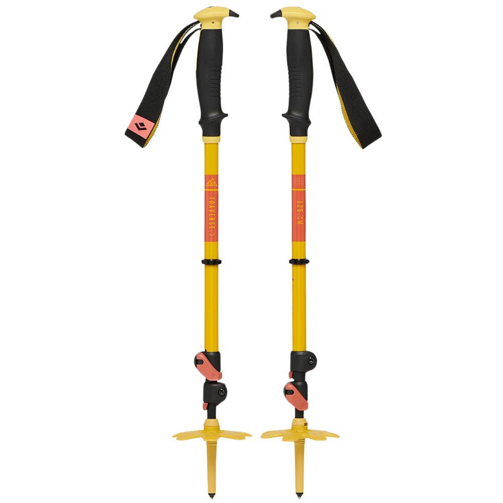 Black Diamond Traverse 3 Ski Poles - 140cm (Sulphur Green)