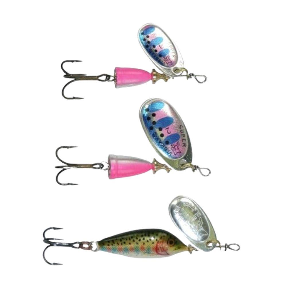 Blue Fox Kit Vibrax 1 Fishing Spinners (Rainbow Trout)