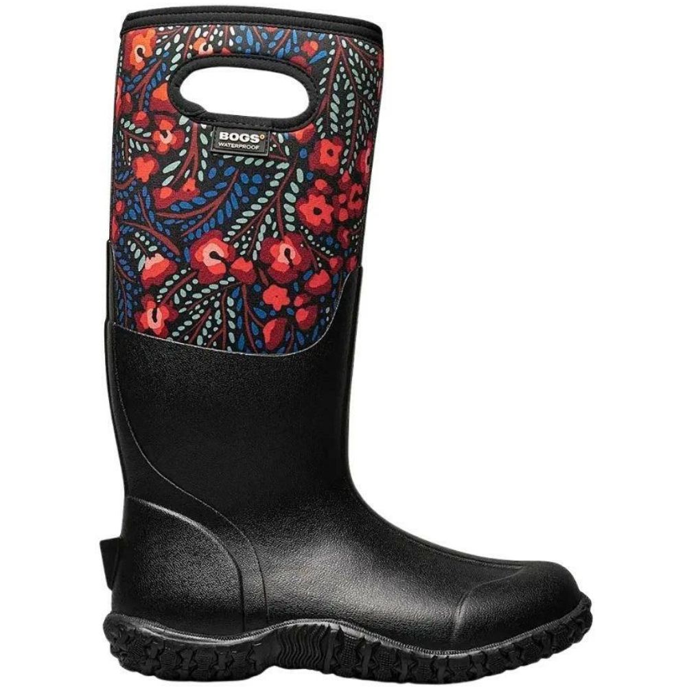 Bogs Women's Mesa Super Flowers Wellington Boots side