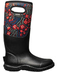 Bogs Women's Mesa Super Flowers Wellington Boots side