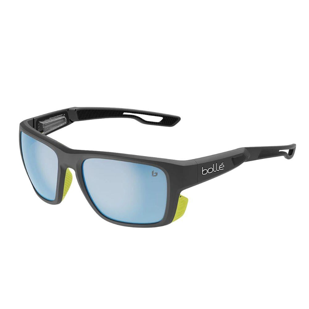 Bollé Airdrift Sunglasses - Medium (Black Matte Acid/Sky Blue Polarised)