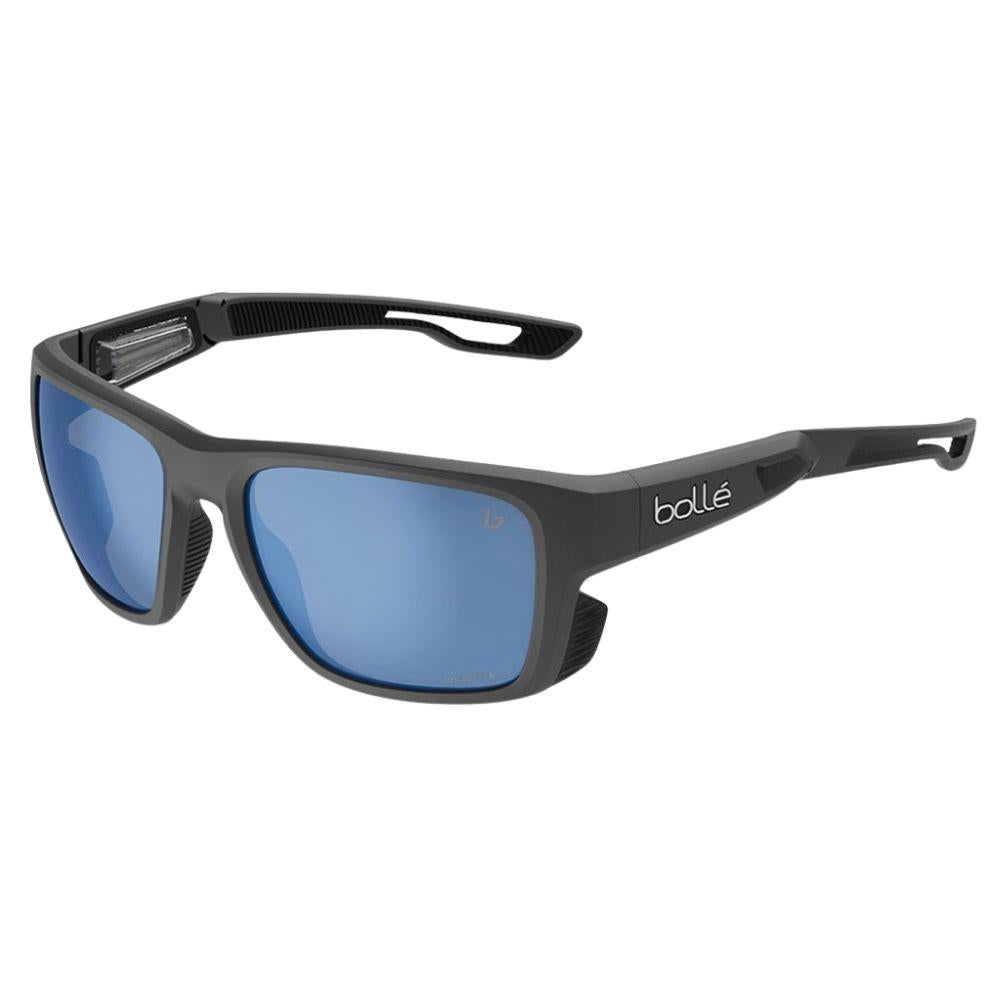 Bollé Airdrift Sunglasses - Medium (Black Matte/Volt+ Offshore Polarised)