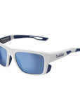 Bollé Airdrift Sunglasses - Medium (White Matte Navy/Volt+Offshore Polarised)