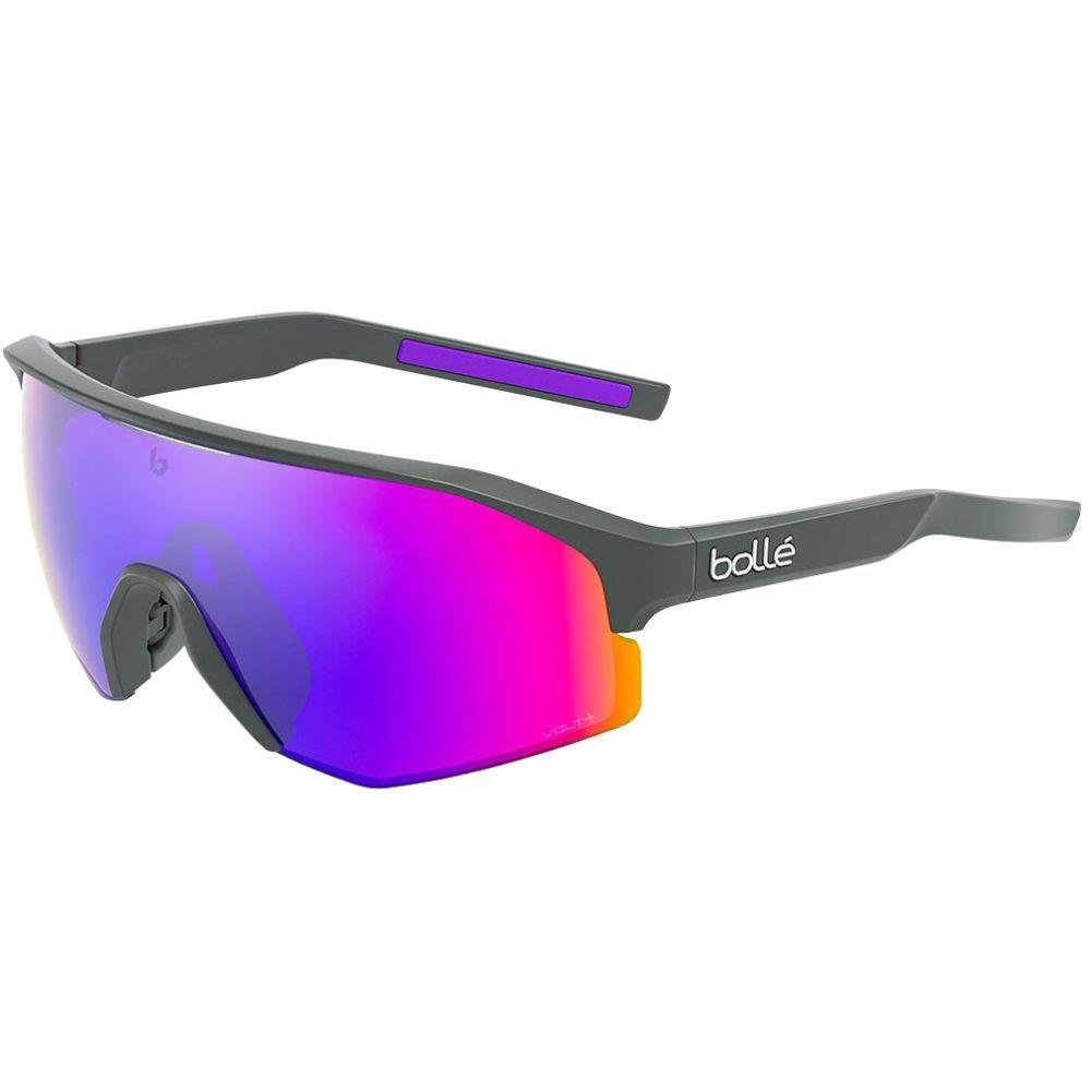 Bollé Lightshifter Sunglasses - Medium (Titanium Matte/Volt+ Ultraviolet Polarised)
