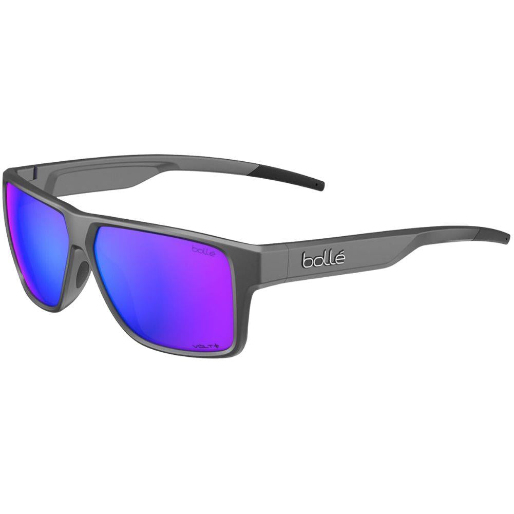 Bollé Temper Sunglasses (Titanium Matte/Volt+Ultraviolet Polarised)