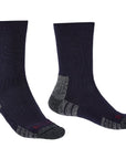 Bridgedale Men's Hike Lightweight Merino Performance Socks (Navy/Grey)