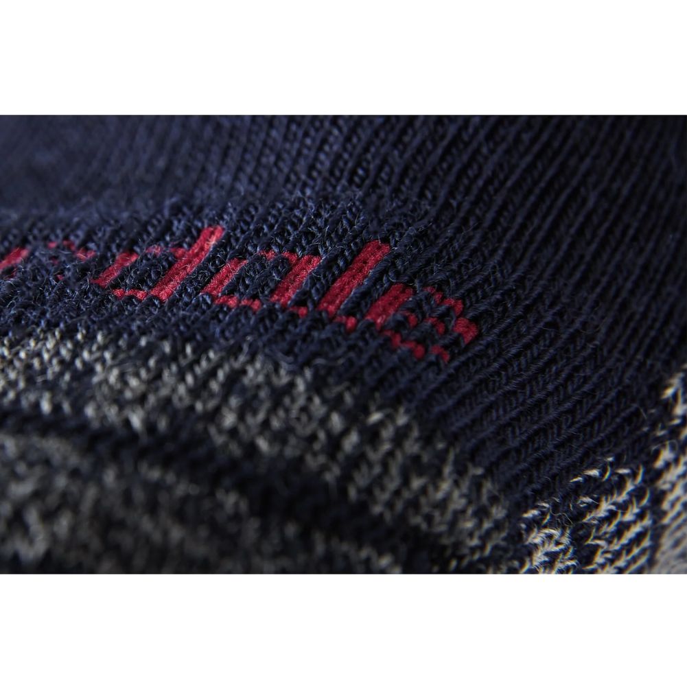 Bridgedale Men's Hike Lightweight Merino Performance Socks (Navy/Grey) close up