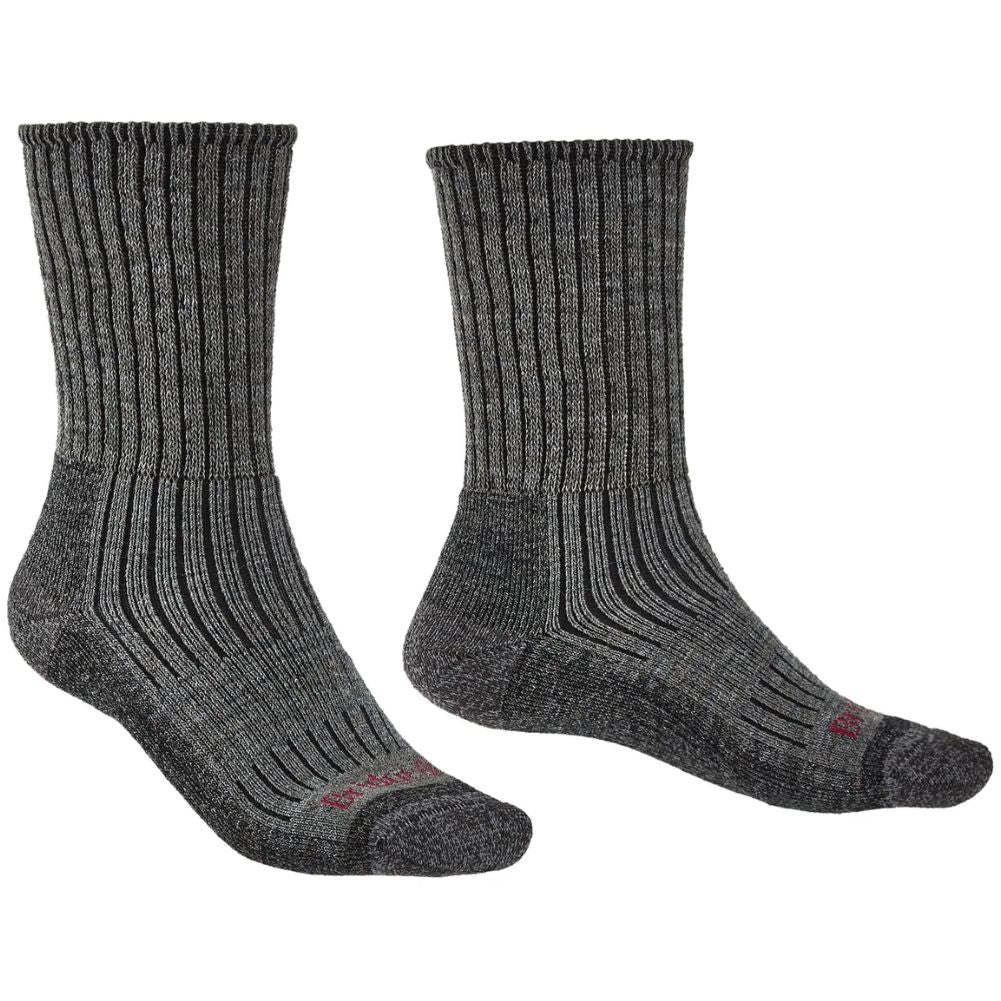 Bridgedale Men's Hike Midweight Merino Comfort Boot Socks - Charcoal