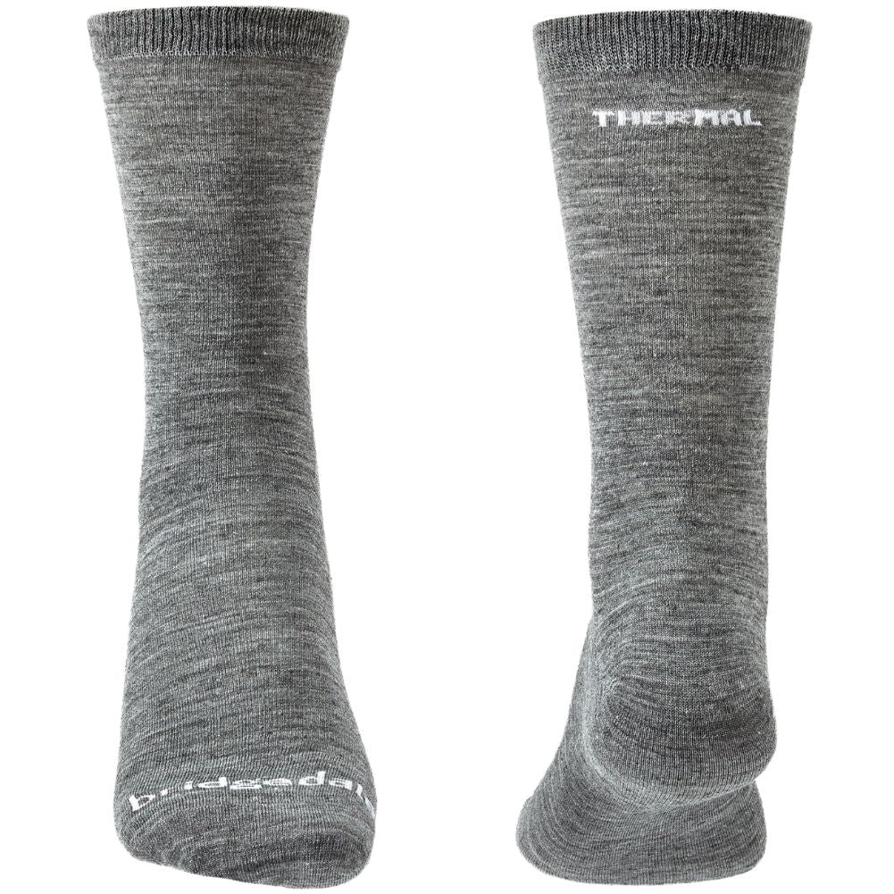 Bridgedale Unisex Thermal Liner Base Layer Socks (2 Pairs) front back