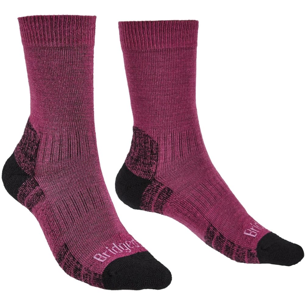 Bridgedale Women's Hike Lightweight Merino Performance Boot Socks (Berry)