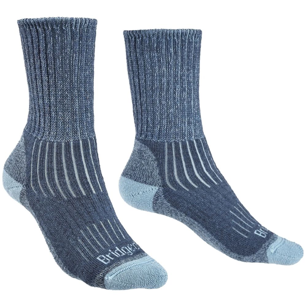 Bridgedale Women's Hike Midweight Merino Comfort Boot Socks (Blue)