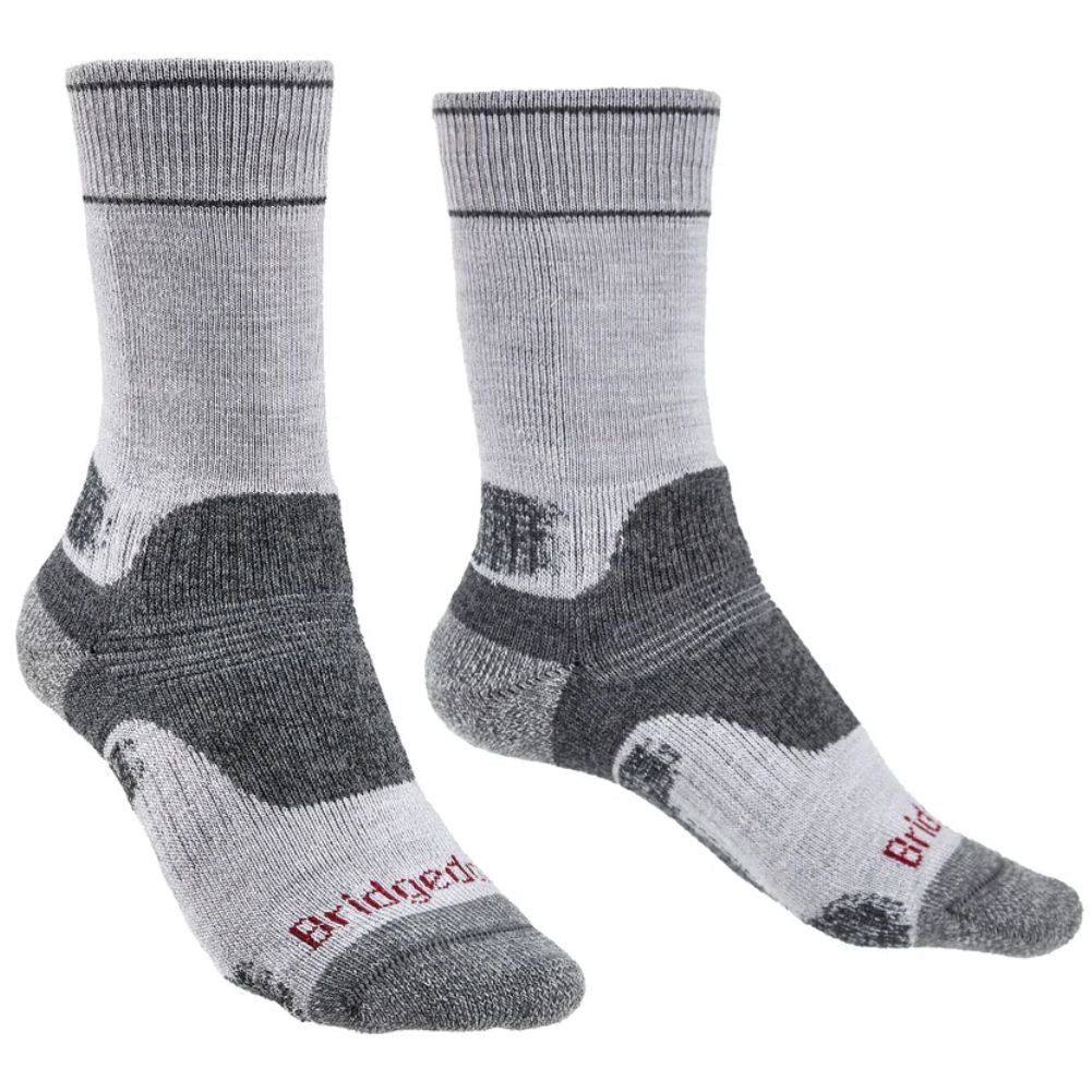 Bridgedale Women's Hike Midweight Merino Performance Boot Socks (Silver Grey)