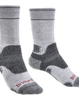 Bridgedale Women's Hike Midweight Merino Performance Boot Socks (Silver Grey)
