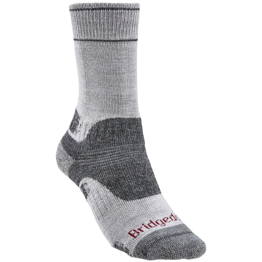 Bridgedale Women's Hike Midweight Merino Performance Boot Socks (Silver Grey) single
