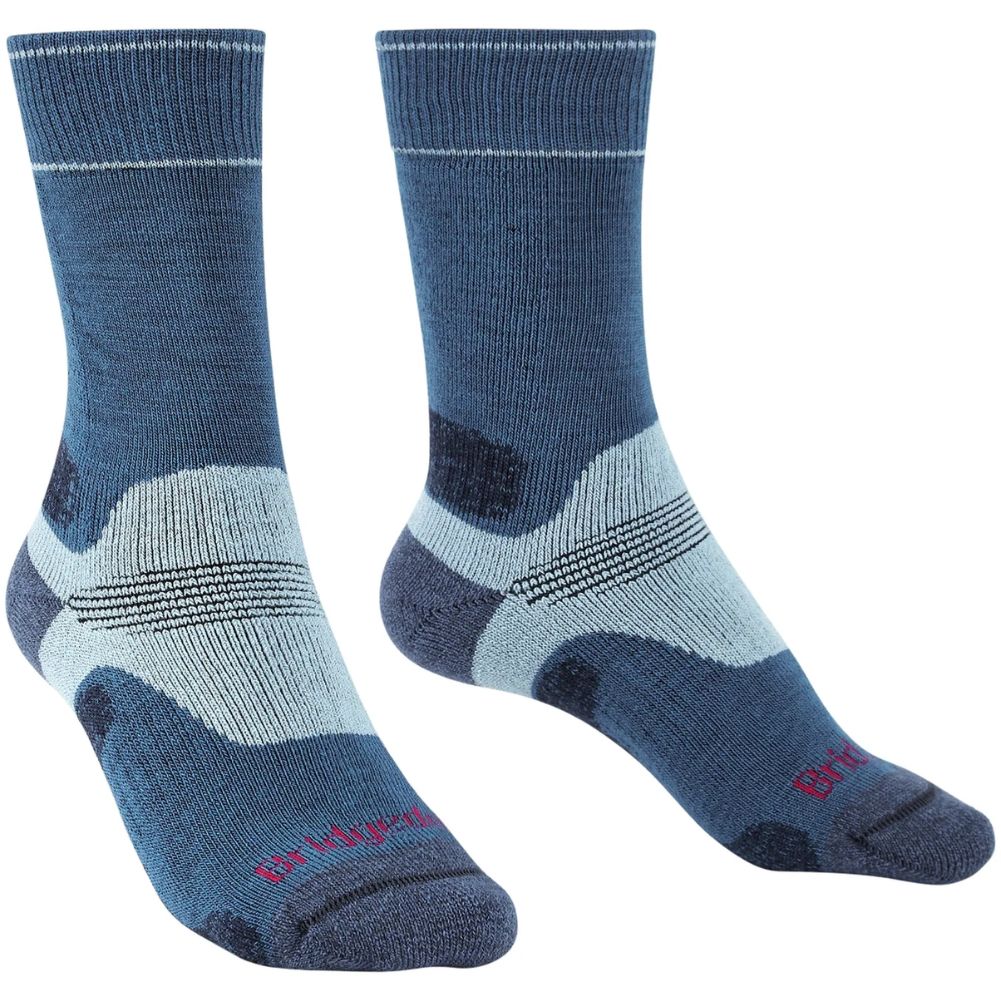 Bridgedale Women's Hike Midweight Merino Perfomance Boot Socks (Blue Sky)
