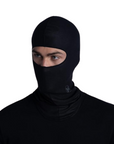 Buff EcoStretch Balaclava (Solid Black) looking away