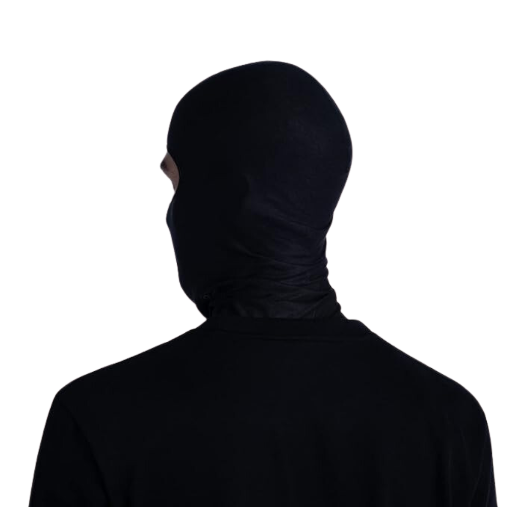 Buff EcoStretch Balaclava (Solid Black) backview