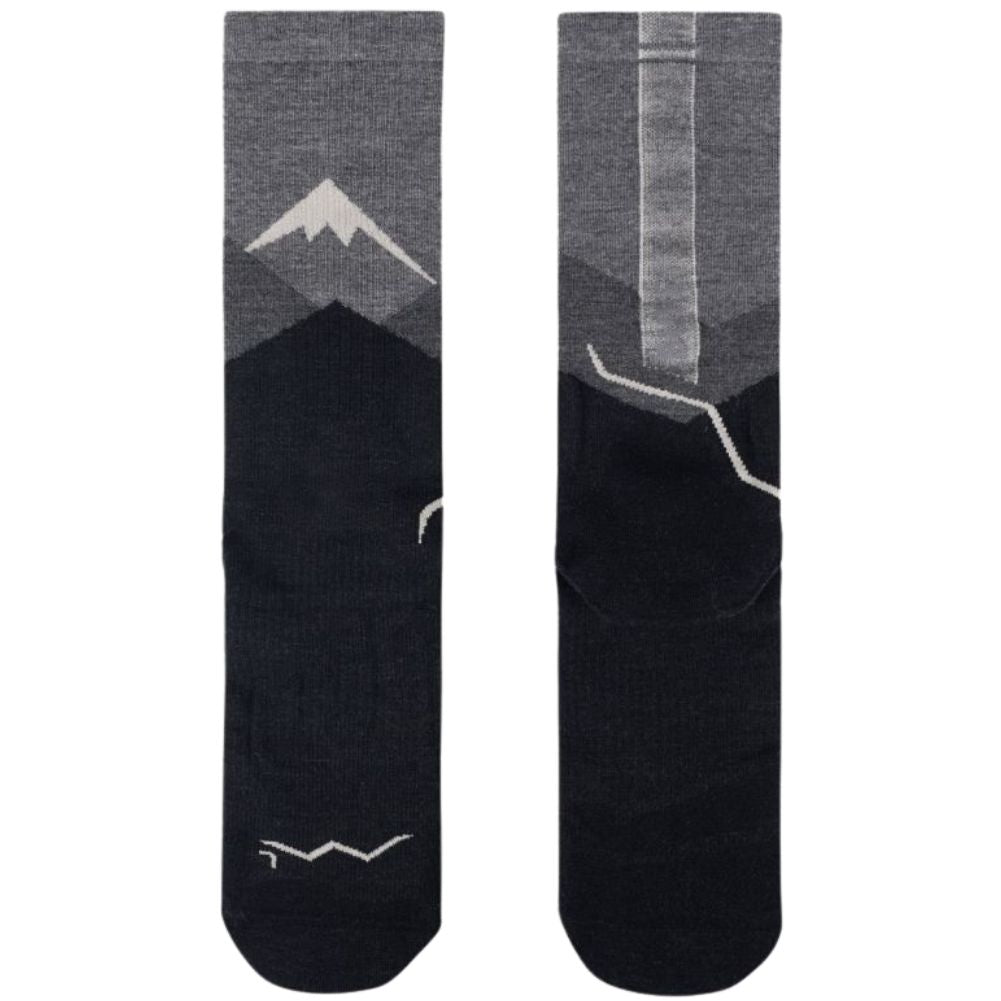 Buff Lightweight Merino Wool Crew Socks (Graphite) long