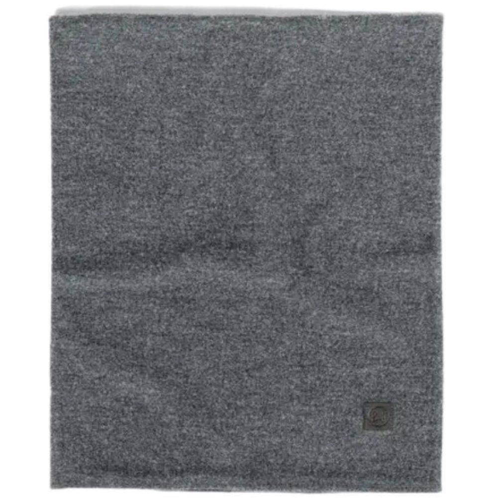 Buff Merino Fleece Neck Warmer (Solid Grey) flat