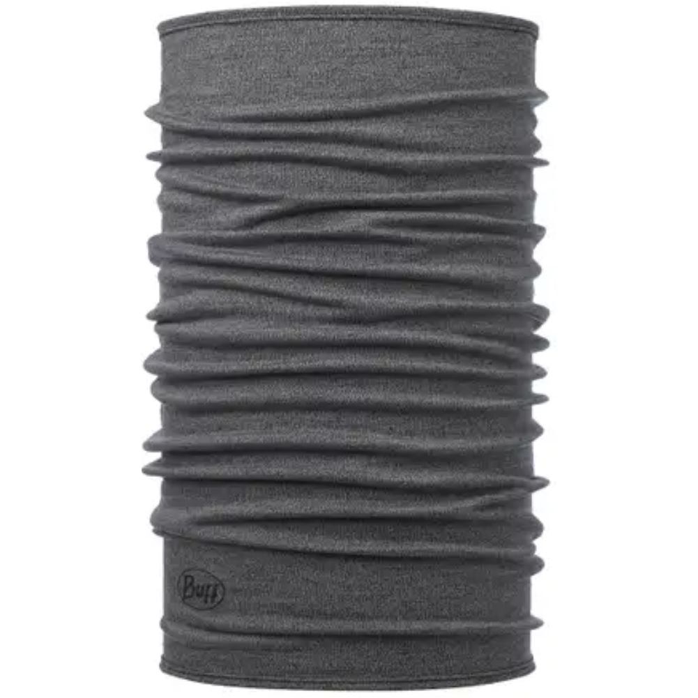 Buff Midweight Merino Wool Neckwarmer/Facecover (Light Grey Melange)