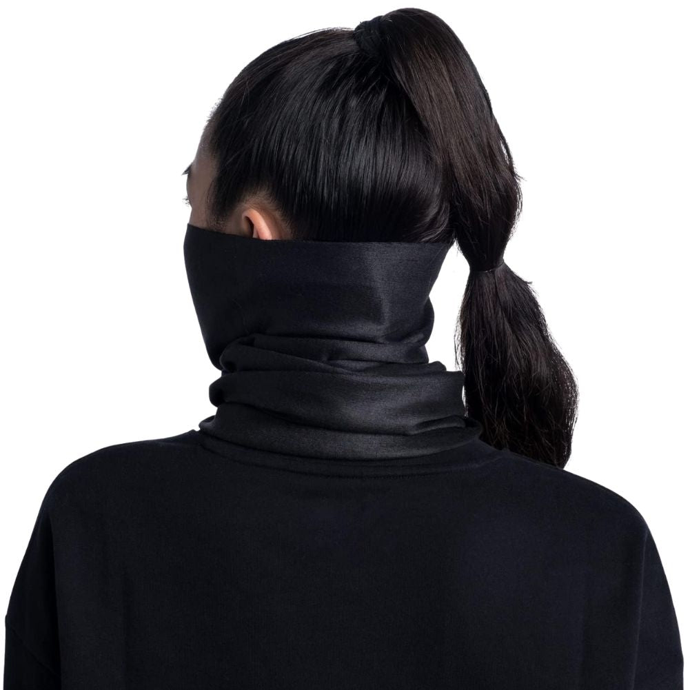 Buff ThermoNet Neckwarmer Face Cover (Solid Black)