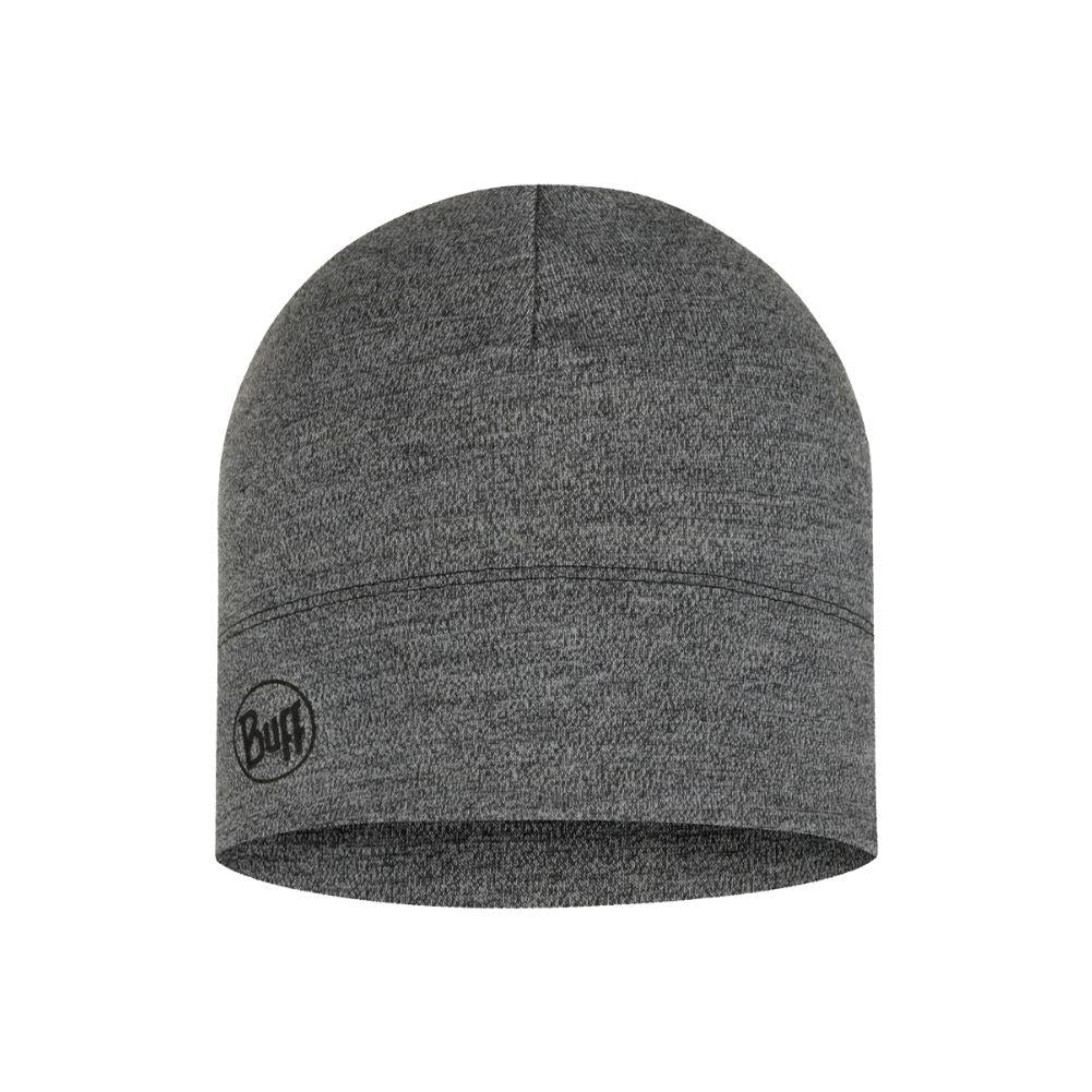 Buff Merino Midweight Beanie (Melange Light Grey)