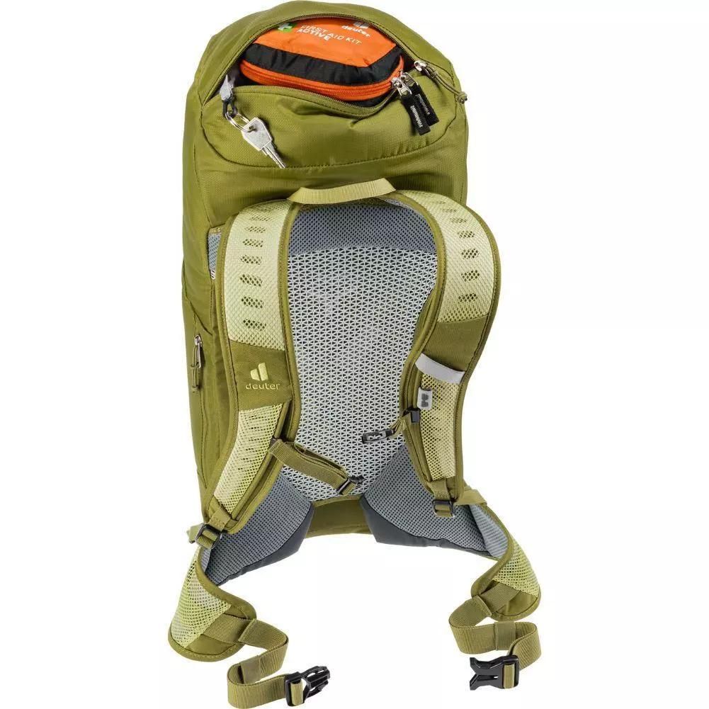 Deuter AC LITE 24L Hiking Backpack (Linden/Cactus) open