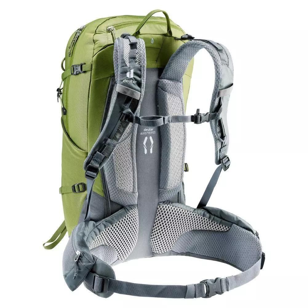 Deuter Trail Pro 33L Hiking Backpack (Meadow/Graphite) back angle