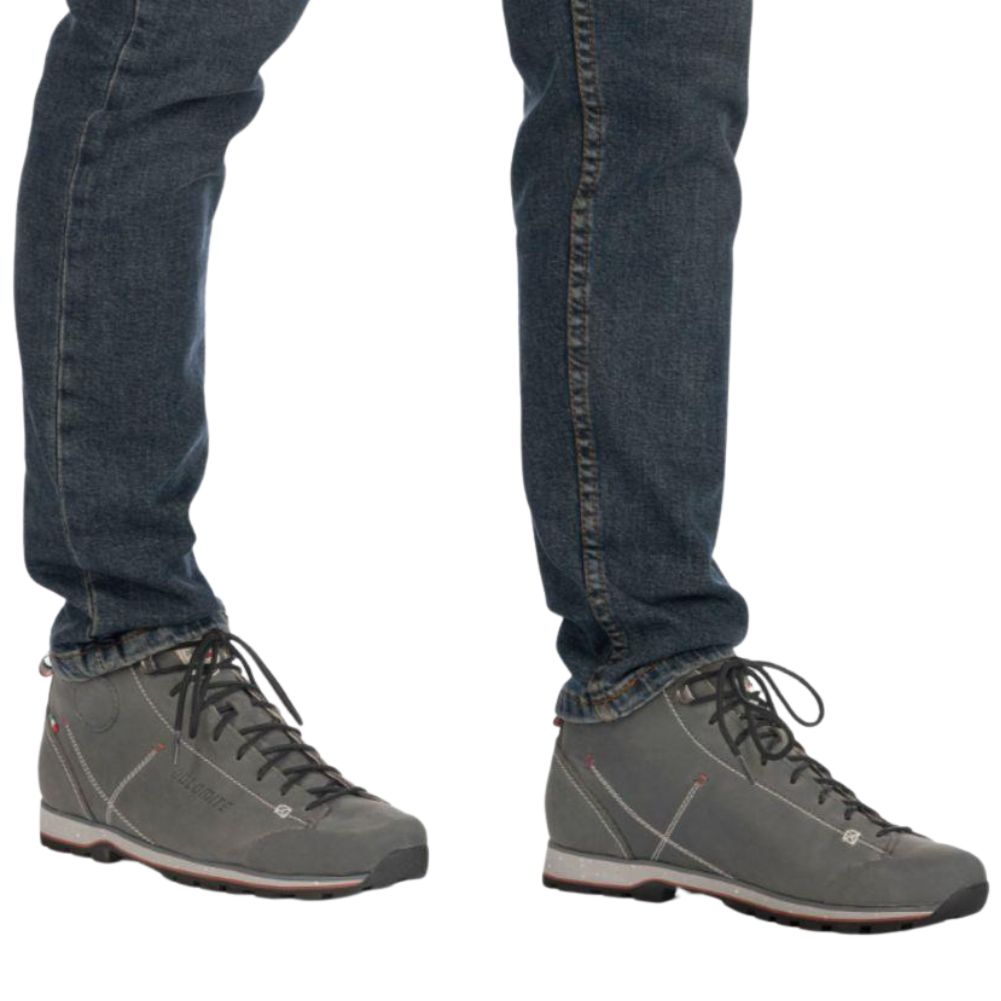 Dolomite Men&#39;s 54 Mid Fg Evo Mid Boot (Pewter Grey) walking side