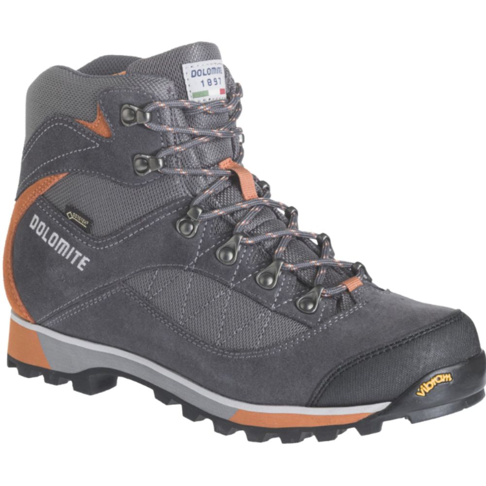 Dolomite Men's Zernez GTX Walking Boot (Asphalt Grey/Burnt Orange)