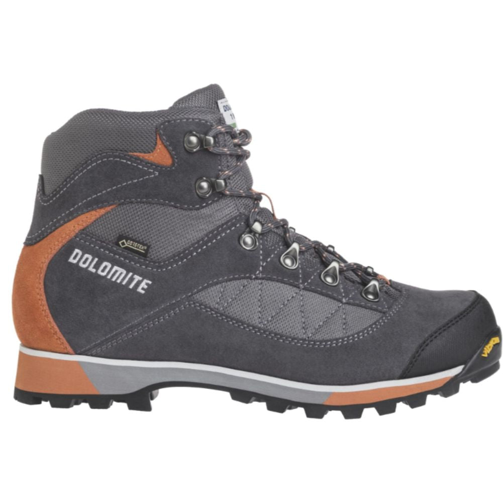 Dolomite Men's Zernez GTX Walking Boot (Asphalt Grey/Burnt Orange) right side