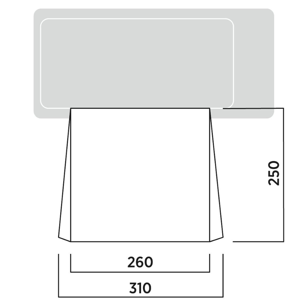 Easy Camp Campervan /Motor Tour Canopy Awning measurements