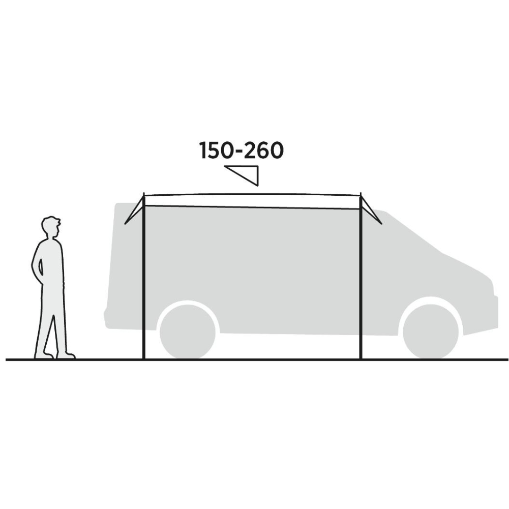 Easy Camp Campervan /Motor Tour Canopy Awning height