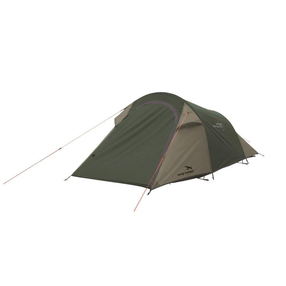 Easy Camp Energy 200 Tent - 2 Man Tent (Rustic Green) door closed