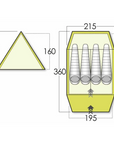 Force Ten Classic Standard Mk 5 Tent - 4 Person Tent measurements