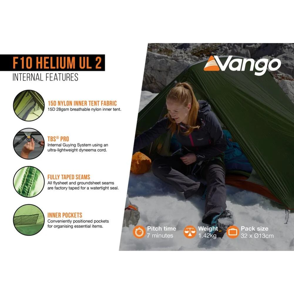 Force Ten (F10) Helium UL 2 Tent info