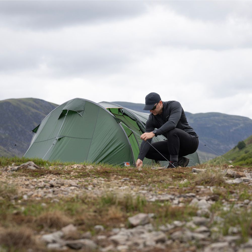 Force Ten (F10) Xenon UL 2 Plus Tent - 2 Man Lightweight Tent Pegged Down