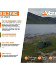 Force Ten (F10) Xenon UL 2 Plus Tent - 2 Man Lightweight Tent External Features