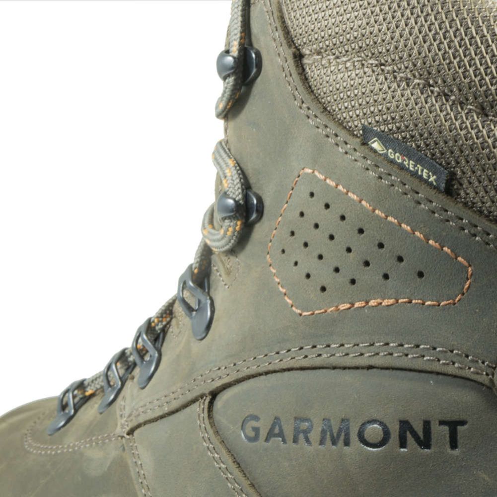 Garmont Men&#39;s Pordoi Nubuck GTX Walking Boot (Oliver Green/Dark Orange) close up