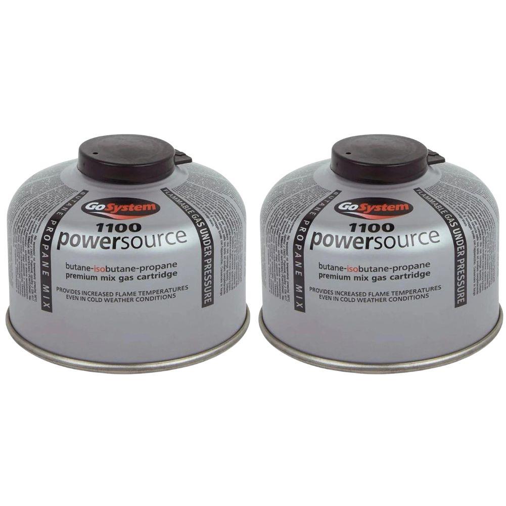 GoSystem Powersource 100 (Twin Pack) - Butane Propane Threaded Mix 100g Gas Cartridge