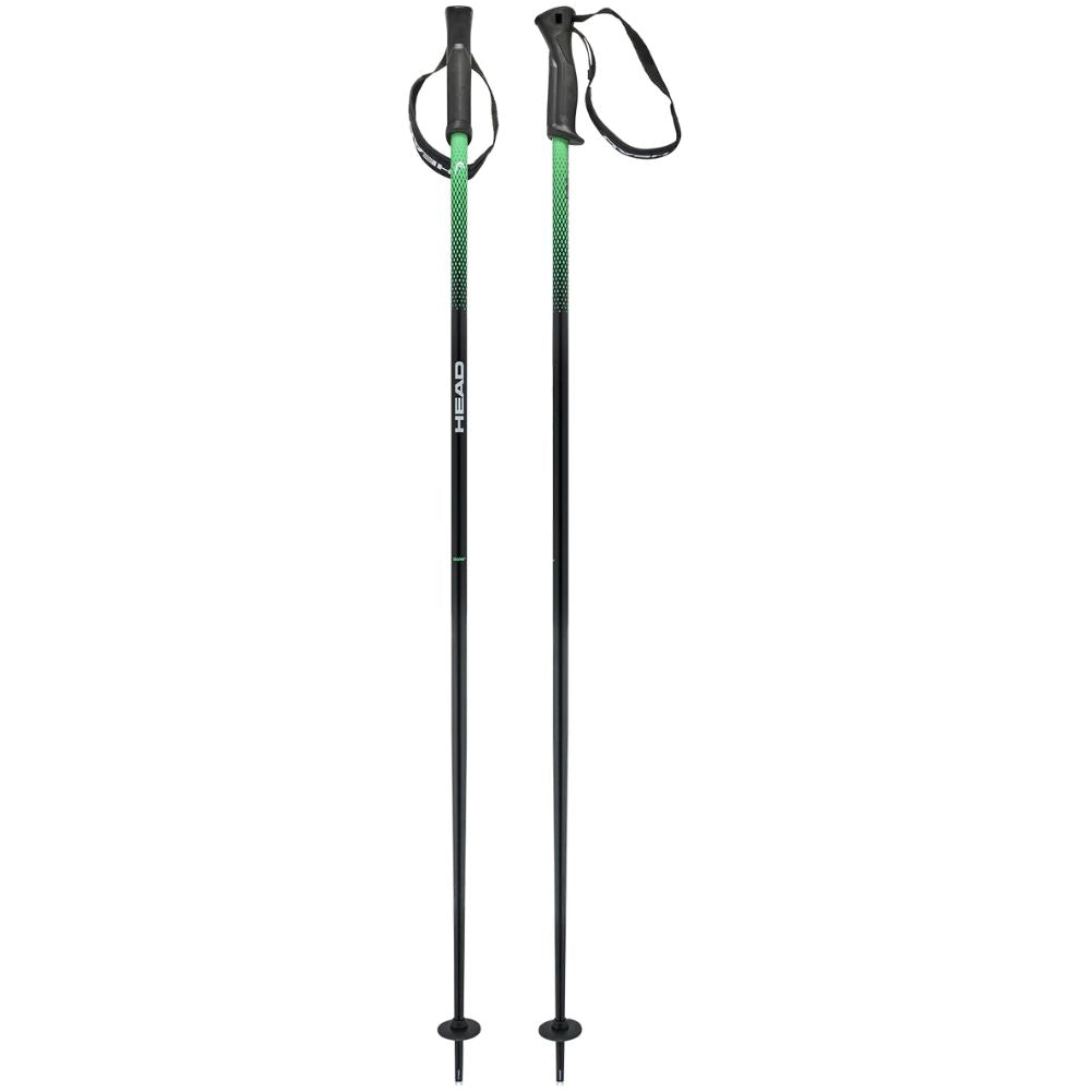 Head Frontside Ski Pole - 125cm (Black/Green)