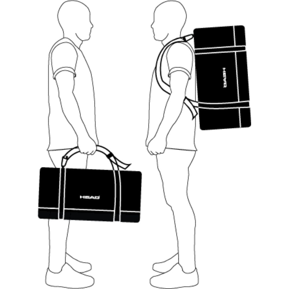 Head 45L Duffel Bag diagram