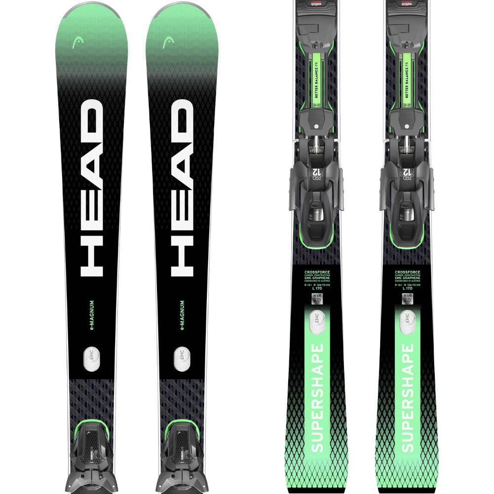 Head Supershape e-Magnum SW Skis + PDR 12 GW Bindings - 163cm