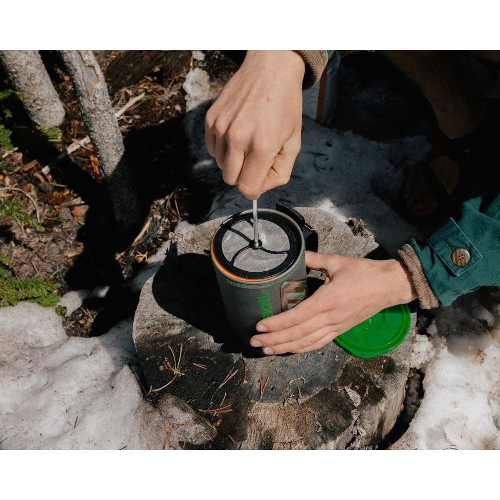 Jetboil Silicone Coffee Press top pressing